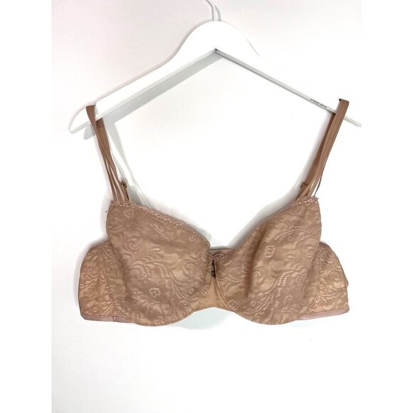 Soma Tan Enticing Lift Unlined Balconette Bra Size 40C - Picture 2 of 6